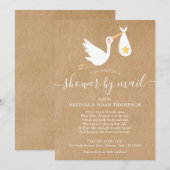 Shower by Mail Long Distance Sprinkle Rustic Kaart (Voorkant / Achterkant)