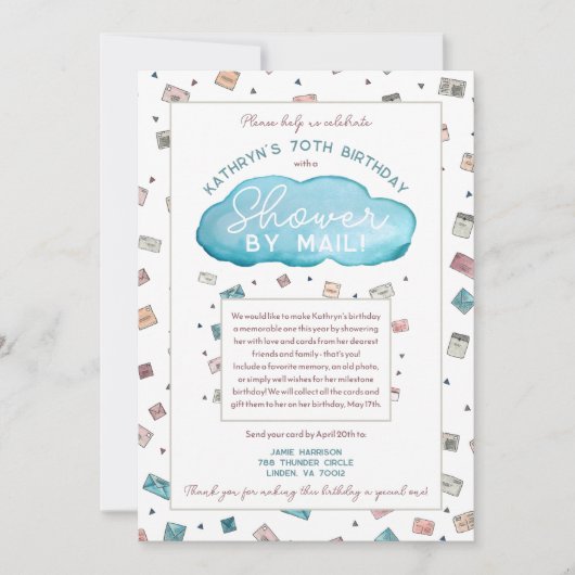 Shower by Mail Rain Cloud Kaart Shower (Voorkant)