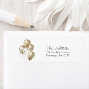 Shower by Mail Return-adres Etiket