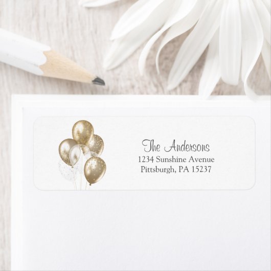 Shower by Mail Return-adres Etiket (Insitu)