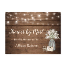 Shower by Mail Rustic Baby's Breath String Lights