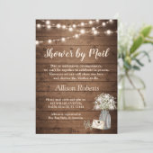 Shower by Mail Rustic Baby's Breath String Lights Kaart (Staand voorkant)