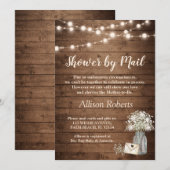 Shower by Mail Rustic Baby's Breath String Lights Kaart (Voorkant / Achterkant)