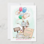 Shower by Mail Virtual Baby shower Balloon Mailbox Kaart (Voorkant)