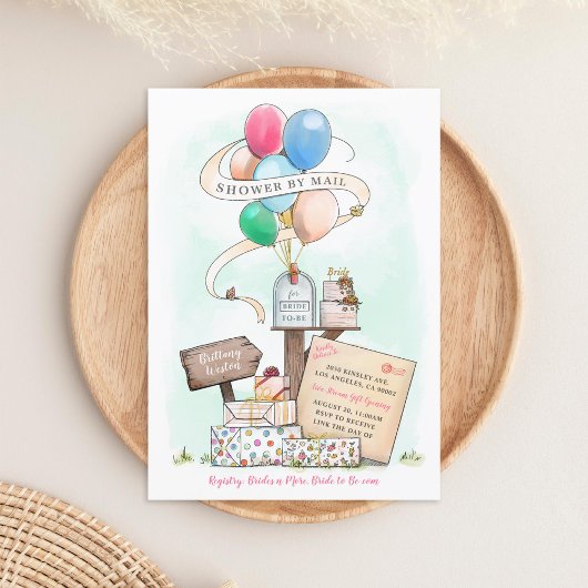 Shower by Mail Virtual Vrijgezellenfeest Mailbox Kaart