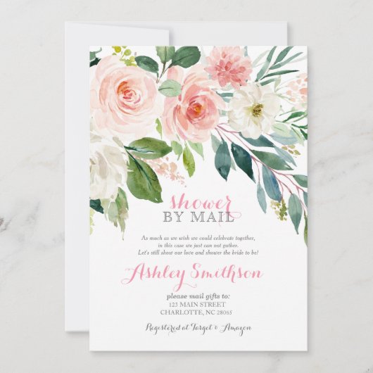 Shower by Mail vrijgezellenfeest Virtual Shower Kaart (Voorkant)