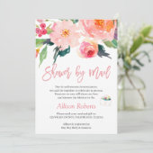 Shower by Mail Whimsical Waterverf Garden Floral Kaart (Staand voorkant)