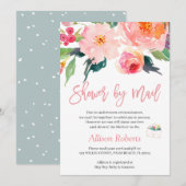 Shower by Mail Whimsical Waterverf Garden Floral Kaart (Voorkant / Achterkant)