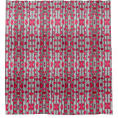 Shower Curtain - 010 - grijs en rood Douchegordijn (Voorkant)