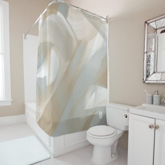 Shower Curtain Abstract Home Trend Sandy Tornado Douchegordijn