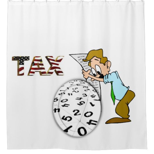 Shower Curtain Accountant Douchegordijn (Voorkant)