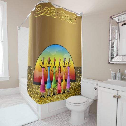 Shower Curtain African Douchegordijn (In situ)