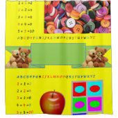 Shower Curtain Alphabet Douchegordijn (Voorkant)