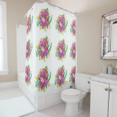 Shower Curtain Asiatic Lily Douchegordijn (In situ)