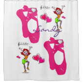 Shower Curtain Ballet Douchegordijn (Voorkant)