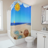 Shower Curtain Beach Douchegordijn (In situ)