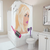 Shower Curtain Beauty Salon Hair Douchegordijn (In situ)