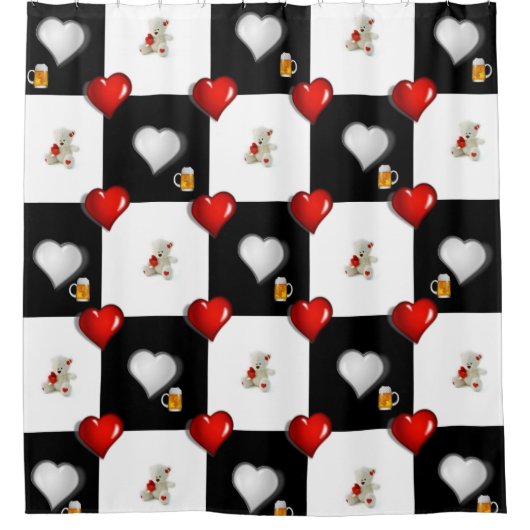 Shower Curtain Beer Douchegordijn (Voorkant)
