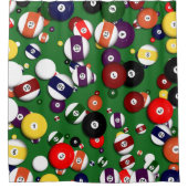 Shower Curtain - Billiards Douchegordijn (Voorkant)