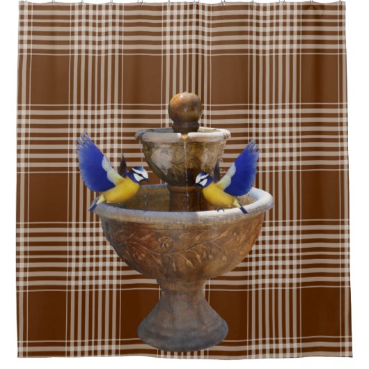 Shower Curtain Bird Douchegordijn (Voorkant)