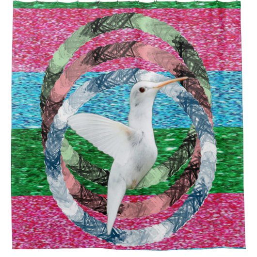 Shower Curtain Bird Douchegordijn (Voorkant)