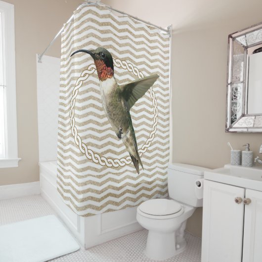 Shower Curtain Bird Douchegordijn (In situ)