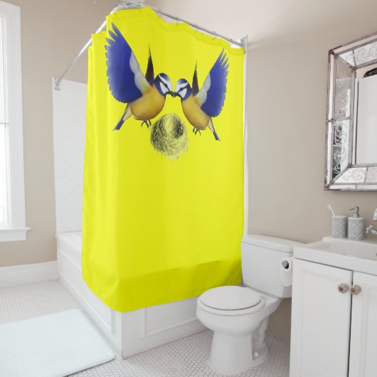 Shower Curtain Bird Douchegordijn (In situ)