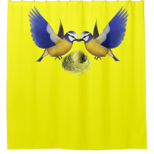 Shower Curtain Bird Douchegordijn (Voorkant)