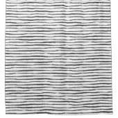 Shower Curtain - Black And White Pattern Douchegordijn (Voorkant)