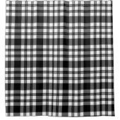 Shower Curtain Black en White Pset Douchegordijn (Voorkant)