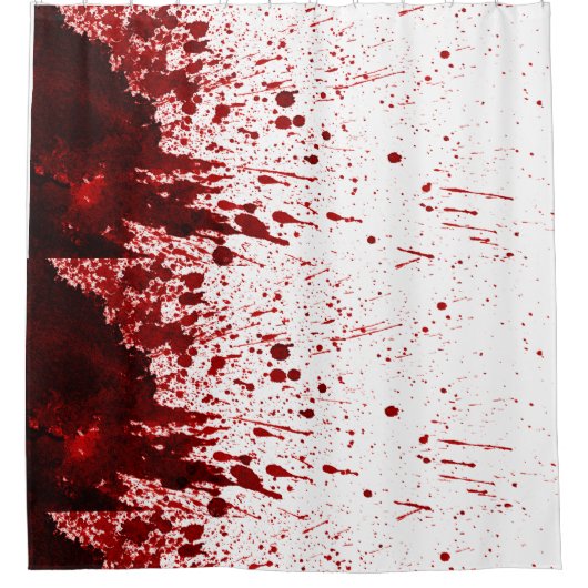 Shower Curtain Blood Splatter Vampire Gothic Horro Douchegordijn (Voorkant)