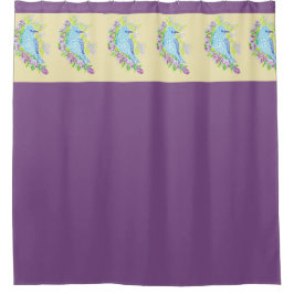 Shower Curtain / Blue Birds Douchegordijn