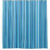 Shower Curtain-Blue Stripes Douchegordijn (Voorkant)