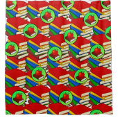 Shower Curtain Books Apple Douchegordijn (Voorkant)