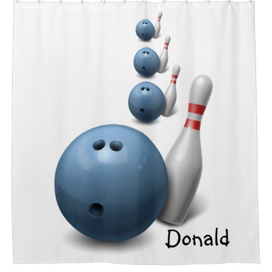 Shower Curtain Bowling Douchegordijn (Voorkant)
