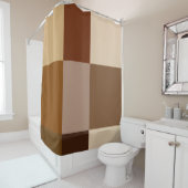 Shower Curtain Brown Earth-tonen Douchegordijn (In situ)