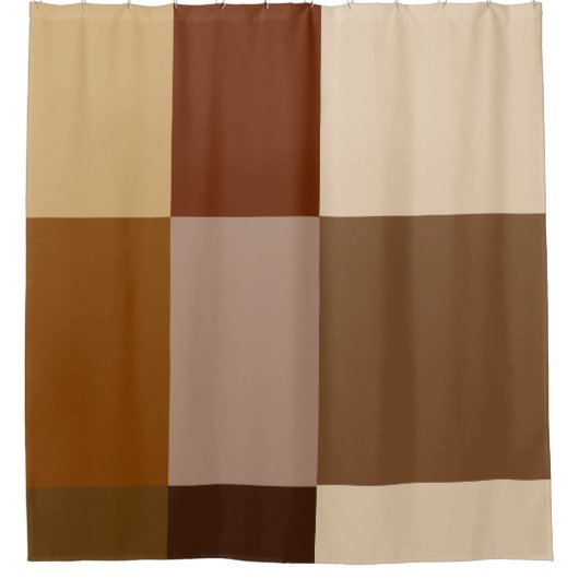 Shower Curtain Brown Earth-tonen Douchegordijn (Voorkant)