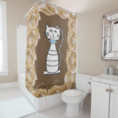 Shower Curtain Cat Douchegordijn (In situ)
