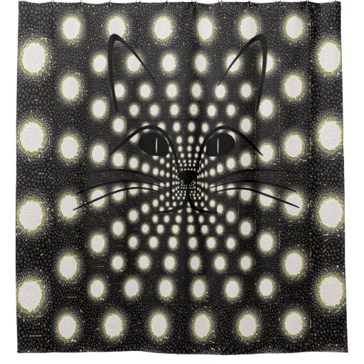Shower Curtain Cat Douchegordijn (Voorkant)