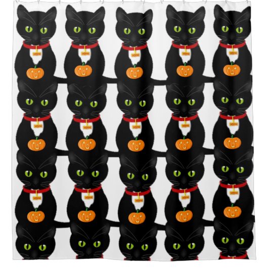 Shower Curtain Cat Douchegordijn (Voorkant)