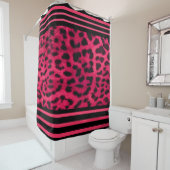 Shower Curtain/Cheetah Print Hot Pink Douchegordijn (In situ)