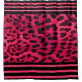 Shower Curtain/Cheetah Print Hot Pink Douchegordijn (Voorkant)