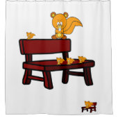 Shower Curtain Children's Squirrels Douchegordijn (Voorkant)