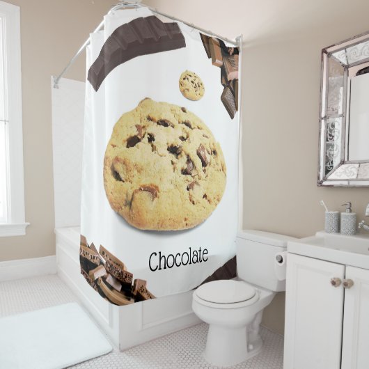 Shower Curtain Chocolate Chip Douchegordijn (In situ)