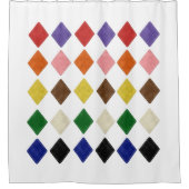 Shower Curtain Colorful driehoekig Douchegordijn (Voorkant)