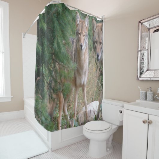 Shower Curtain Coyote Douchegordijn (In situ)