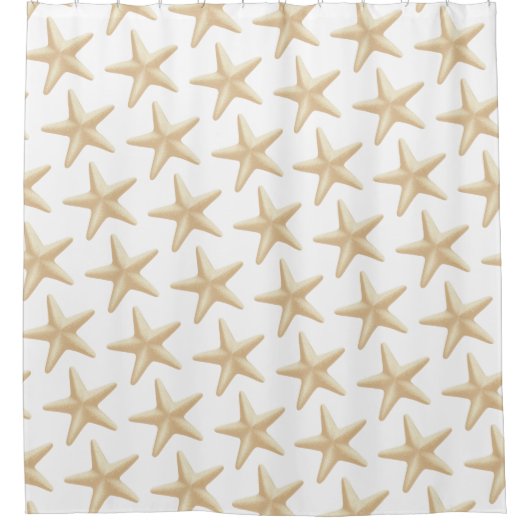 Shower Curtain Curtains Starfish Douchegordijn (Voorkant)