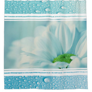 Shower Curtain/Daisy met dauwdruppels Douchegordijn