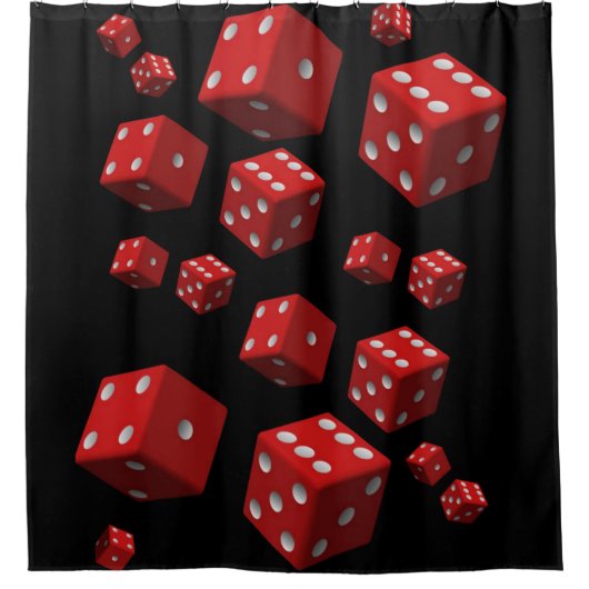 Shower Curtain Dice Douchegordijn (Voorkant)