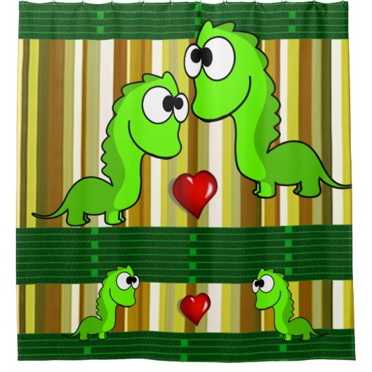 Shower Curtain Dinosaur Douchegordijn (Voorkant)